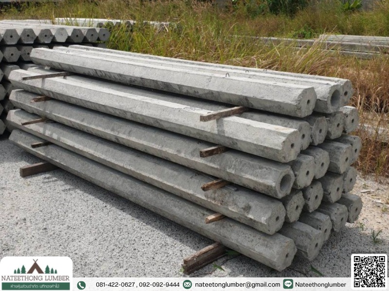 เสาเข็มหกเหลี่ยมกลวง 3 เมรต